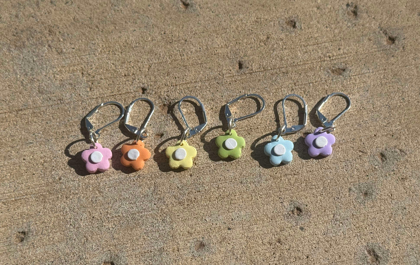 Pastel Floral Stitch Marker Set