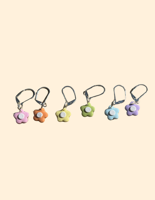 Pastel Floral Stitch Marker Set